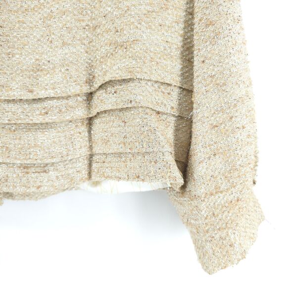 Walter Baker Y2k Retro 60S Tweed Metalic Crop Swing Jacket Poof Crop Sleeve 8 - Picture 13 of 16